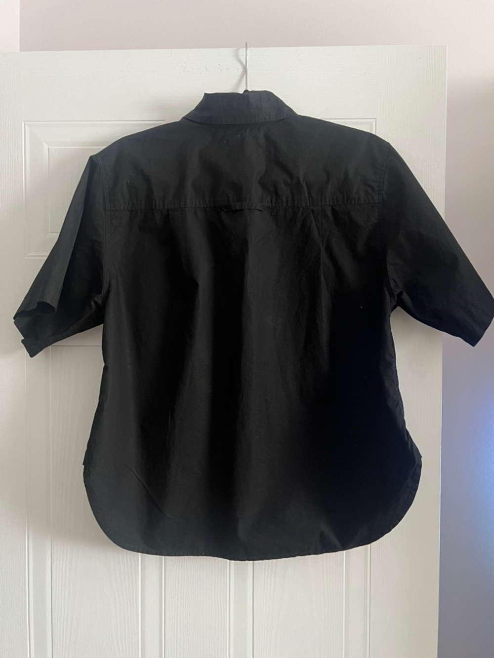 Citizens of Humanity Short Sleeve Kayla Shirt Black XS Oversized New with Tags - Picture 4 of 7